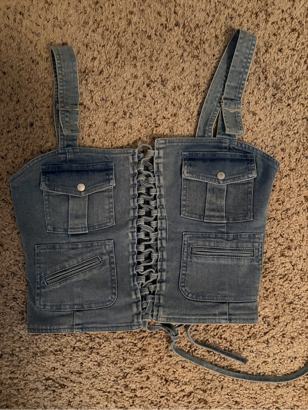 Denim Corset